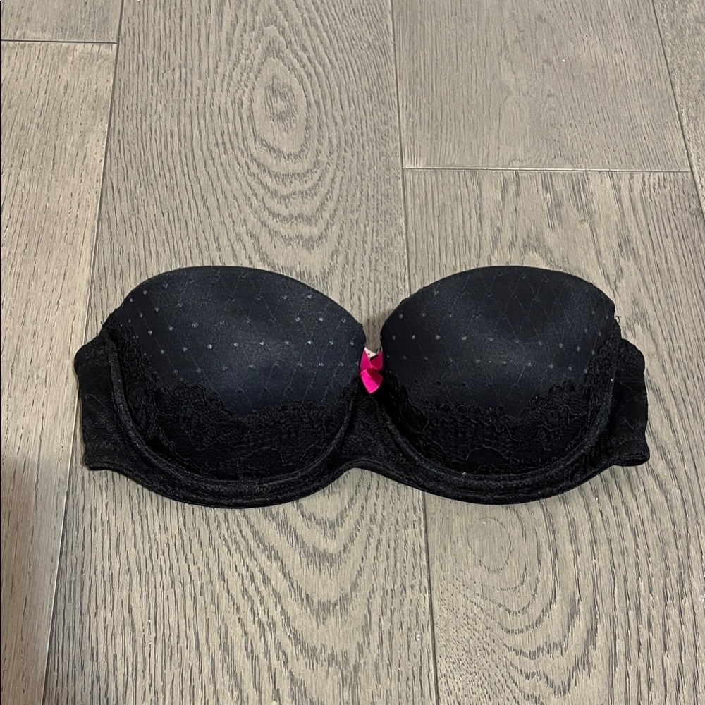 La Senza Black Strapless Push Up Bra